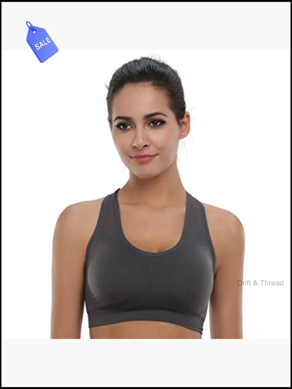 High Impact Seamless Racerback Sports Bra Full Coverage Support Yoga Gym Workout